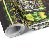 Strahlen Geschenkpapier (Rolleneckpunkt)