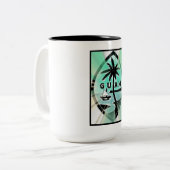 Strahlen Guam-Siegel-w Sun Zweifarbige Tasse (Vorderseite Links)
