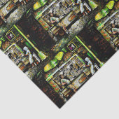 Strahlen Seidenpapier (Detail)