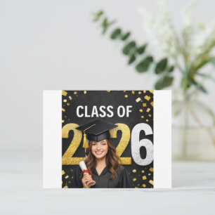 Strahlen Sie hell, träumen Sie groß und treten Sie Feiertagspostkarte