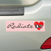 Strahlen Sie Liebe-Autoaufkleber aus Autoaufkleber (Auf Auto)