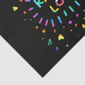 Strahlen Sie Liebe-bunte Regenbogen-Malerei auf Seidenpapier (Ausschnitt)