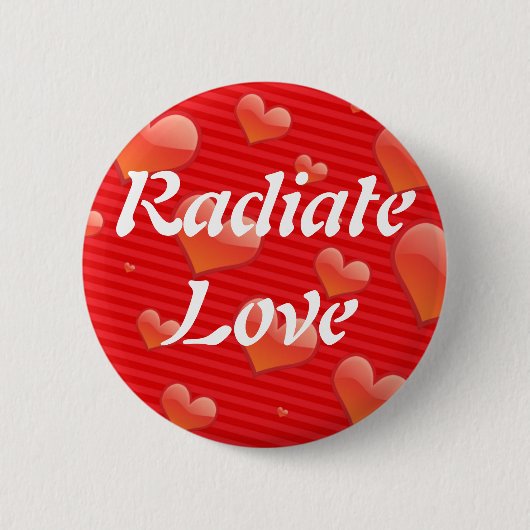 Strahlen Sie Liebeknopf aus Button (Vorderseite)