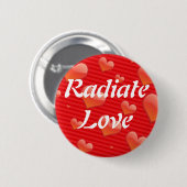 Strahlen Sie Liebeknopf aus Button (Vorne & Hinten)