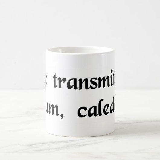 Strahlen Sie mich oben, Scotty! Kaffeetasse (Mittel)