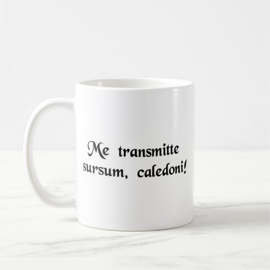 Strahlen Sie mich oben, Scotty! Kaffeetasse (Links)