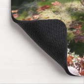 Strahlen und Blätter auf Wasser Mousepad (Ecke)