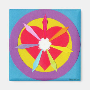 Strahlen vom Herzen Magnet