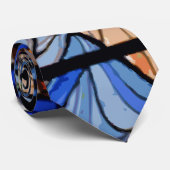 Strahlen von Krippe aus festem Glas Blau Krawatte (Gerollt)