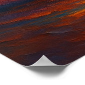Strahlend abstrakter Drift Poster (Ecke)