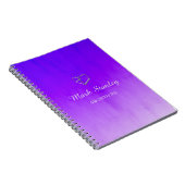 strahlend blau und lila notizblock (Rechte Seite)