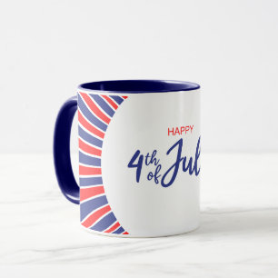 Strahlend Frohes 4. Juli Tasse