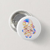 Strahlend Fröhlicher Pastell-Button - Glücklicher Button (Vorne & Hinten)
