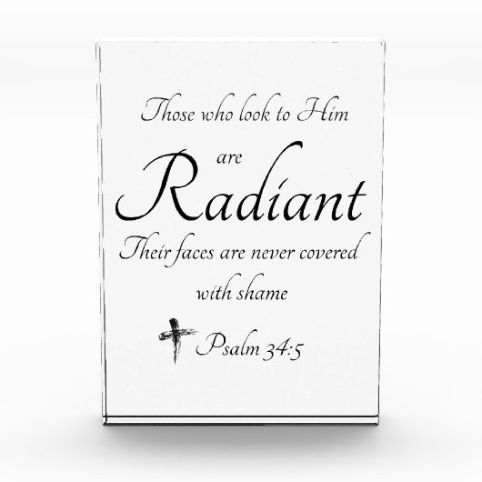 Strahlend in ihm fotoblock (Vorderseite)