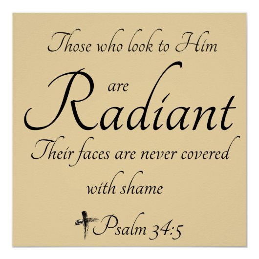 Strahlend in ihm poster (Vorderseite)