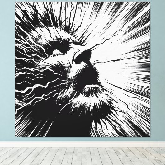 strahlend leinwanddruck (Insitu (Holzboden))