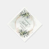 Strahlend Sweet 16 Salbei Grün Eukalyptus Boho Ser Serviette (Ecke)