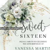 Strahlend Sweet 16 Salbei Grün Eukalyptus Boho Ser Serviette