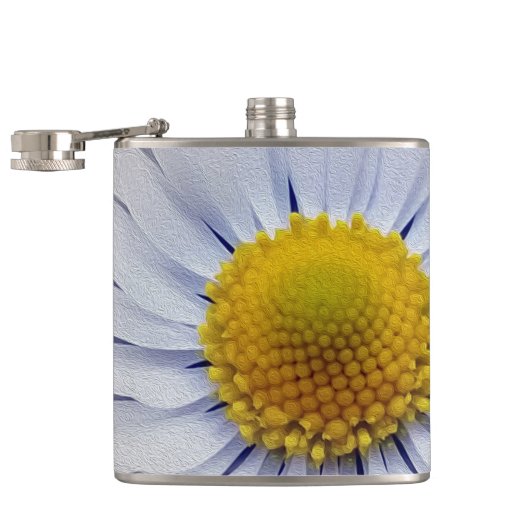 strahlend weiß flachmann (Geöffnet)