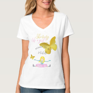 Strahlend wie ein Mädchen Aquarell-Illustration T-Shirt