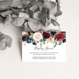 Strahlende Blendenanzeige-Duschkarte Begleitkarte