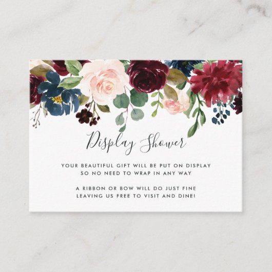 Strahlende Blendenanzeige-Duschkarte Begleitkarte (Vorderseite)