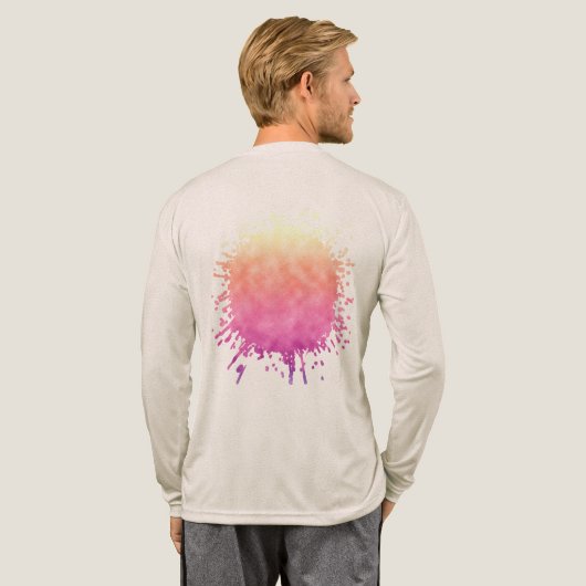 Strahlende Blüte Tri-Blend Shirt (Voller Rücken)