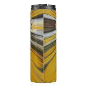 Strahlende Blüten: Goldene Sonnenblumen: Öko Chic  Thermosbecher (Rückseite)