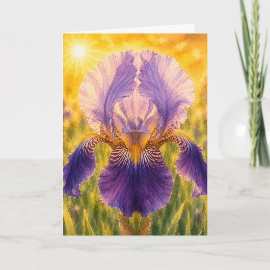 Strahlende Blütenblatt-Serie – IRIS Karte (Vorderseite)