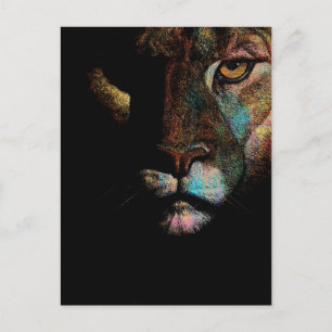 Strahlende Dunkelheit - Furchteinflößende Eleganz  Postkarte