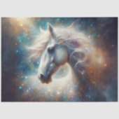 Strahlende Fantasy Pferd Himmelsdecoupage Seidenpapier (Vorderseite)