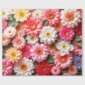 Strahlende florale Geschenkkomposition Geschenkpapier (Flach)
