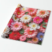Strahlende florale Geschenkkomposition Geschenkpapier (Ungerollt)