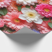 Strahlende florale Geschenkkomposition Geschenkpapier (Ecke)