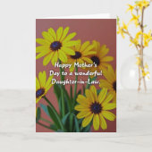 Strahlende Florale Mutterkarte Karte (Gelbe Blume)