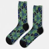Strahlende Fraktalsymphonie Socken (Linkes Detail)