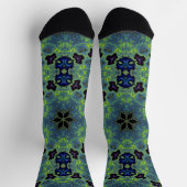 Strahlende Fraktalsymphonie Socken (Oben)