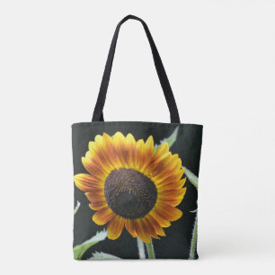 Strahlende goldene Sonnenblume Tasche