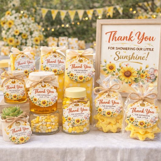 Strahlende Goldene Sonnenfeier Geschenkanhänger