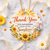 Strahlende Goldene Sonnenfeier Geschenkanhänger