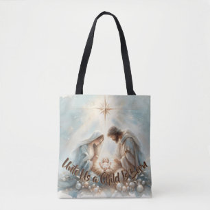 Strahlende Heilige Familie Weihnachtsszene Tasche