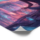 Strahlende heilige Meditation Poster (Ecke)