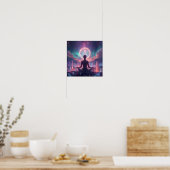 Strahlende heilige Meditation Poster (Küche)