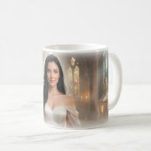 Strahlende Kapellenbraut der Gnade Porträt Tasse (VorderseiteRechts)