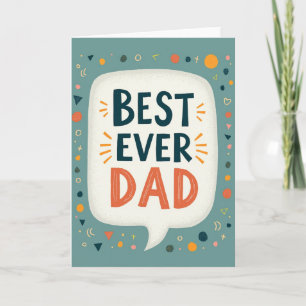 Strahlende Karte für den besten Papa aller Zeiten