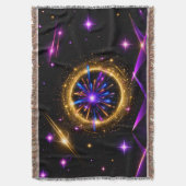 Strahlende Kosmische Portal-Wurfdecke Decke (Vorderseite Vertikal)