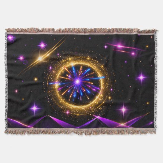 Strahlende Kosmische Portal-Wurfdecke Decke (Vorderseite)