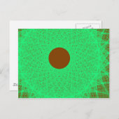 strahlende Minzfarbe Postkarte (Vorne/Hinten)