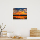 Strahlende Morgengewölk Gebet Poster (Küche)