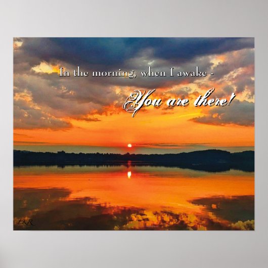Strahlende Morgengewölk Gebet Poster (Vorne)